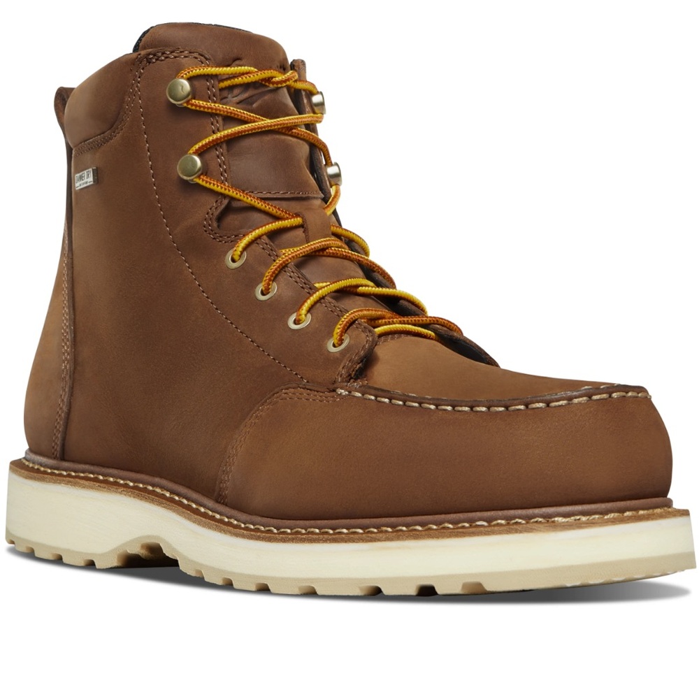 Danner cedar river moc toe 6” brown/ tan size men’s 7.5 or EU 41